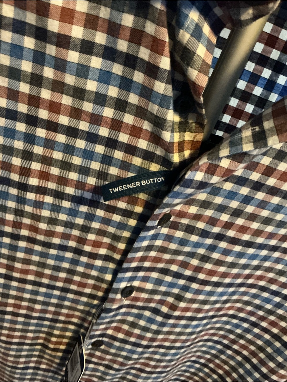 johnnie-O Harvest Plaid Button-Down in Blue, Brown, Cream - Picture 4 of 7